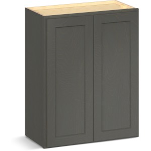 RELIABILT Parkstone II Wall Cabinet, Slate Stained, 24" W, 2 Doors, Fully Assembled - 641429 | Lowe's Pro Supply